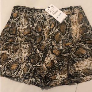 Zara snake new short pants skirt